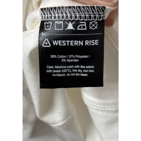 NWT Western Rise X Cotton Button Down Shirt Mens Large White Stretch Long Sleeve - Picture 11 of 12